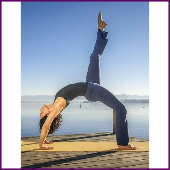 High Waisted Cotton Flare Yoga Pants Bootcut Leggings Office Wear